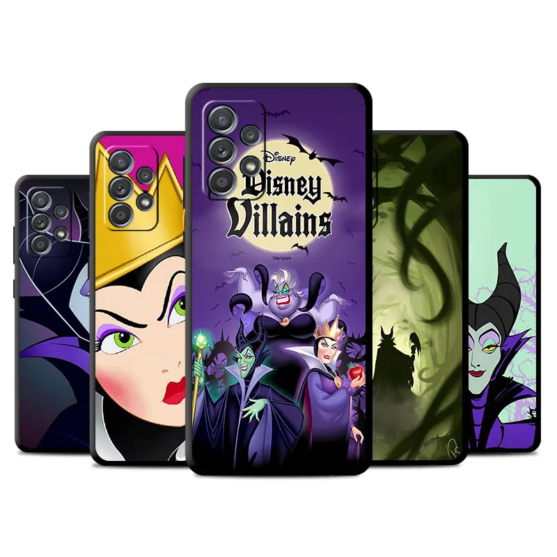 Etui na Samsung Galaxy A53 A52 A52 A51 A54 A12 A13 A14 A22 A32 A21s A33 A34 A24 A71 A31 A72 A73 etui na telefon Disney Maleficent Queen