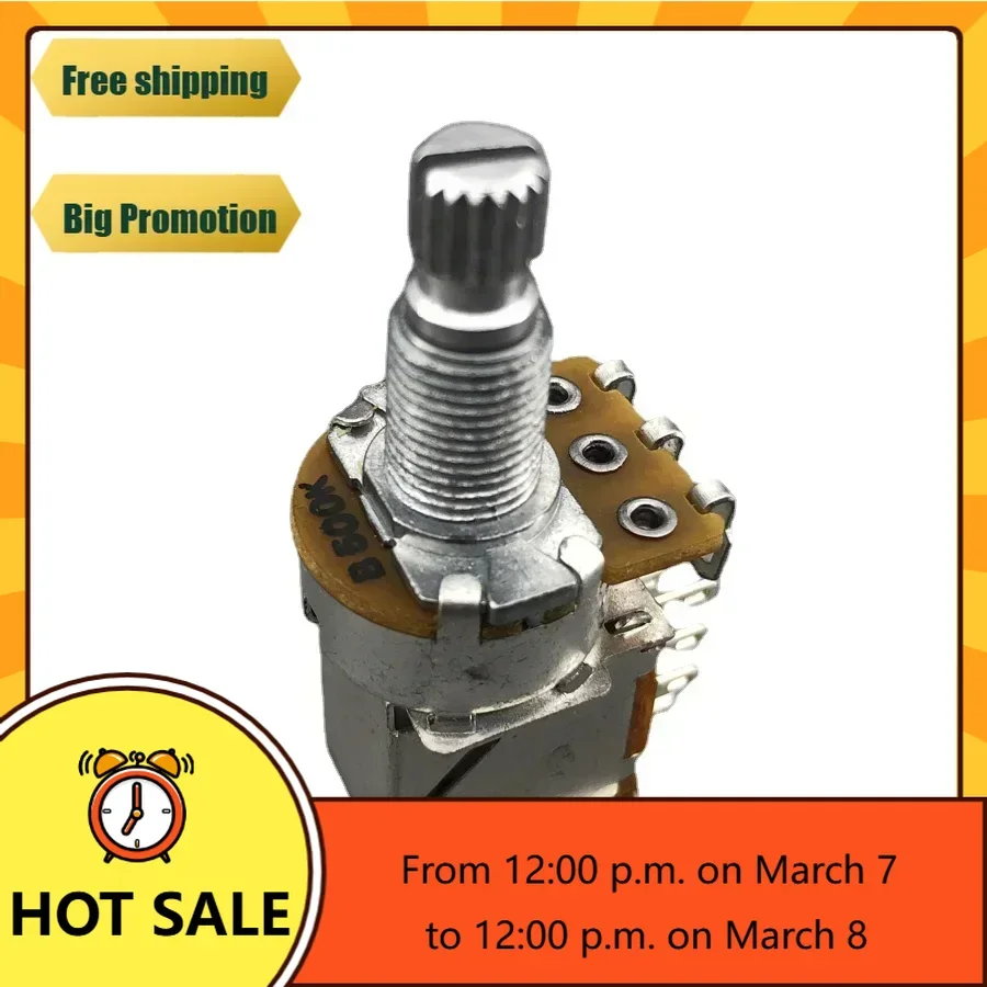 QX Music Store----brand new-Alpha 500k Audio Taper Push Pull Pot for Guitar Bass Potentiometer Made in Korea