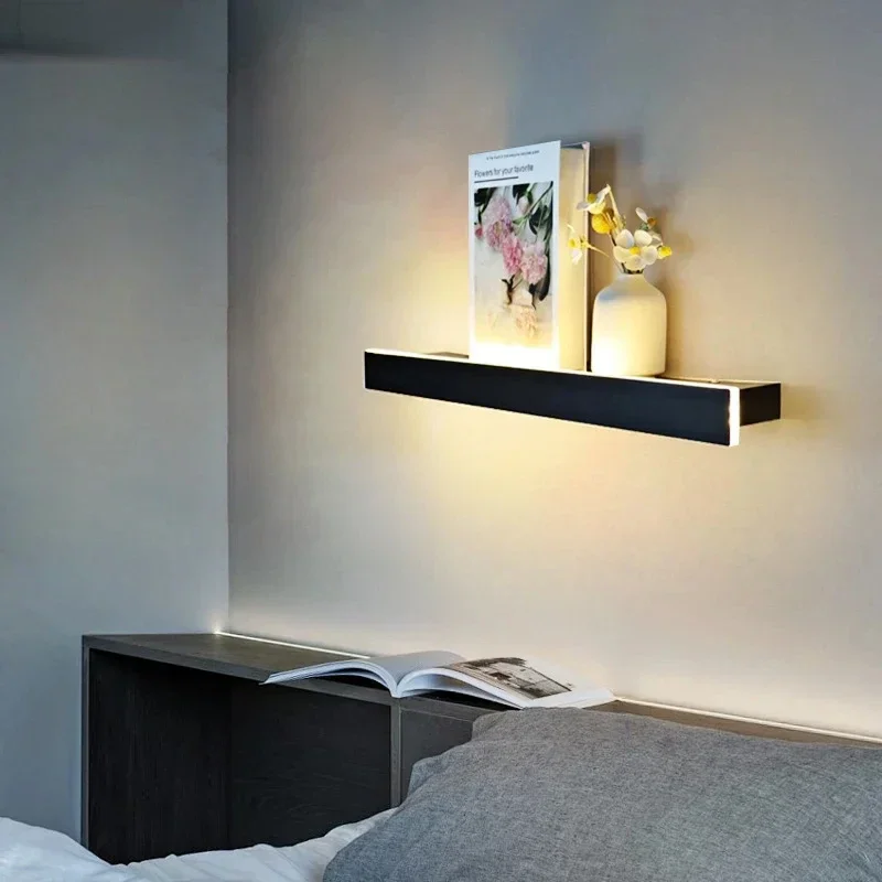 

LED Nordic Wall Lamp 40/60/80/100CM Sconce For Bedside Study Indoor Lighting Modern Solid Wall Light Simple Home Decor Fixture