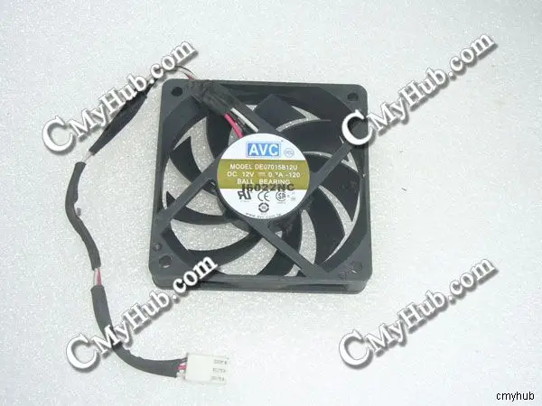 For AVC DE07015B12U 120 DC12V 0.7A 7015 7CM 70MM 70X70X15MM 3pin Cooling Fan DE07015B12U-120 DE07015B12U 120