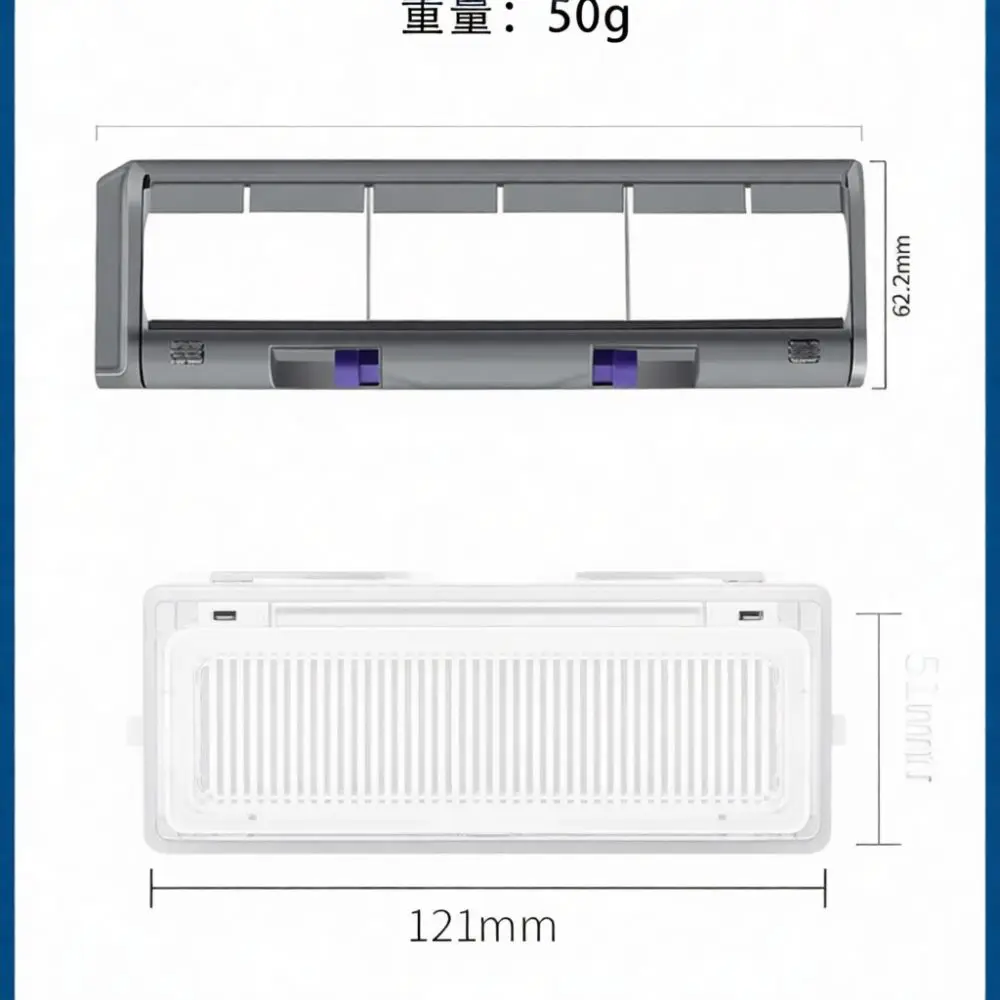 For Narwal J4 J4 Lite Vacuum Cleaner Spare Components Set Main Brush Filter Mop Pads Side Brushes Dust Bag Supplies
