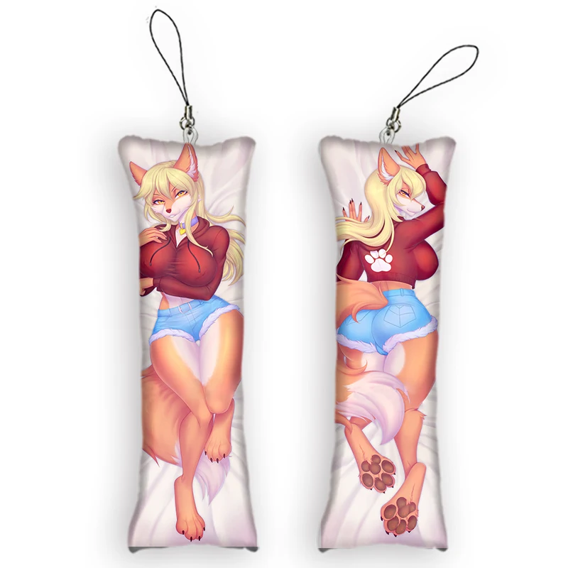 Mini Dakimakura Anime blaze (blazefrostfox) Pendant Double-Sided Print Hanging Ornament Bag Cute Small Body Pillow Decoration