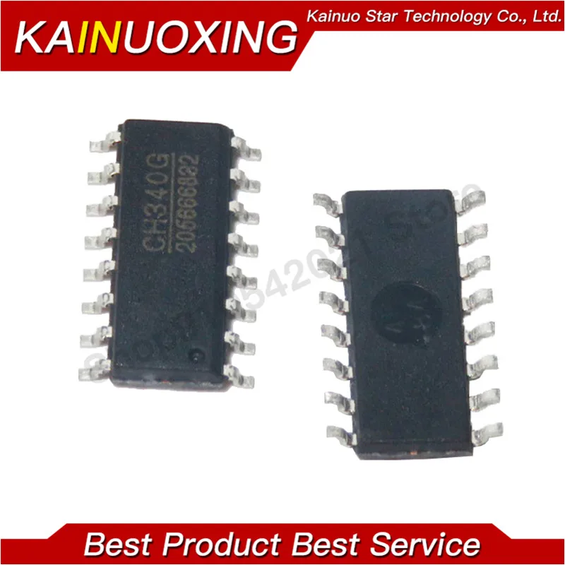 5PCS CH340G CH340 SOP-16 R3 Board USB Cable Serial Chip