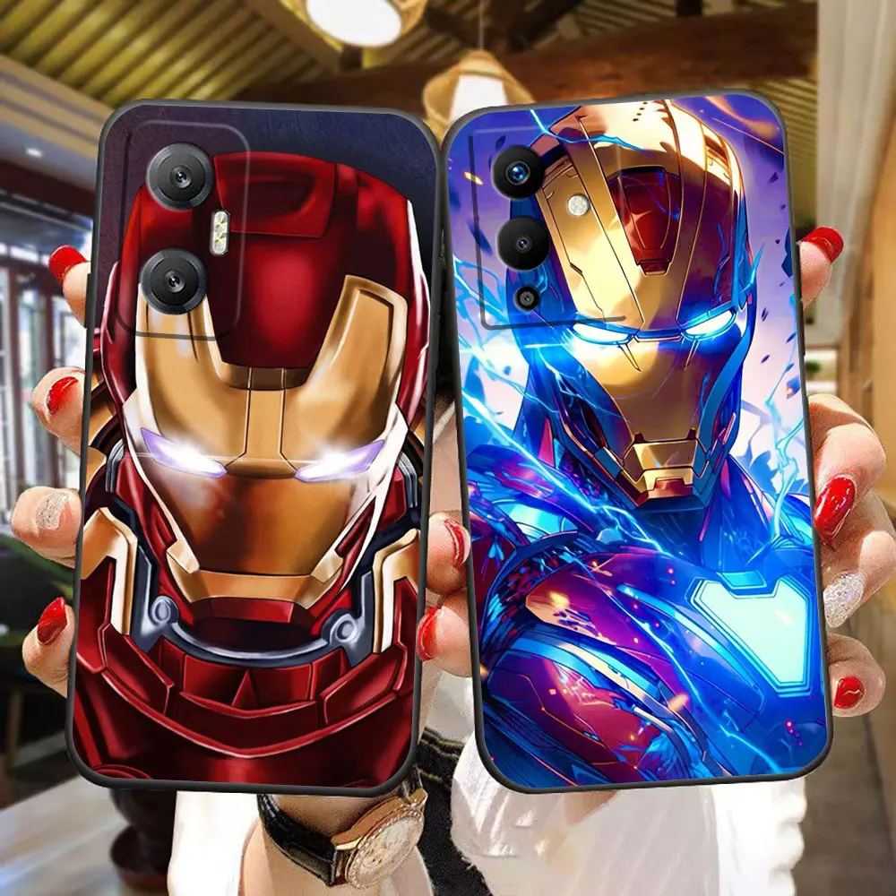 Marvel Iron Man Phone Case For Infinix TECNO POP SPARK SMART 5 6 7 8 20 20C CAMON 20 30 POVA 6 5 4 2 NEO 2 ZERO 30 20 Case Cover