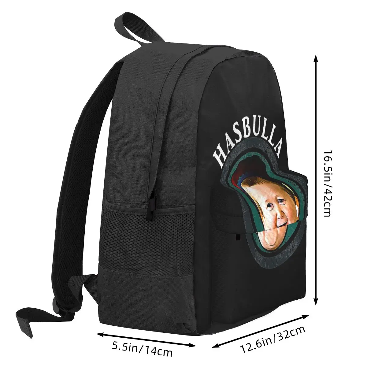 Funny Hasbulla Magomedov Hasbullah Smile Classic Backpack Student BookBag Kids School Bag Laptop Shoulder Bags for Men Women