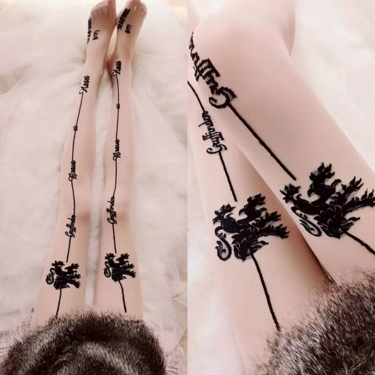 ANGEL Women 2026 Spring Chrysanthemum Pink One‑Line Gusset Sun‑Protective Jacquard Pantyhose Korean Style Slim Fit Tights