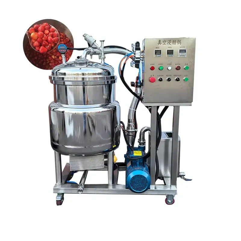 Stainless Steel Preserved Fruit Vacuum Sugar Dipping Cooking Pot for Vacuum Sugar Immersing Machine