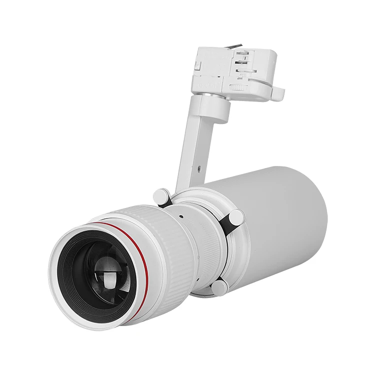 

Zoomable 20W Shapeable Aluminum Modern Led Track Projector Light for Museum Gallery