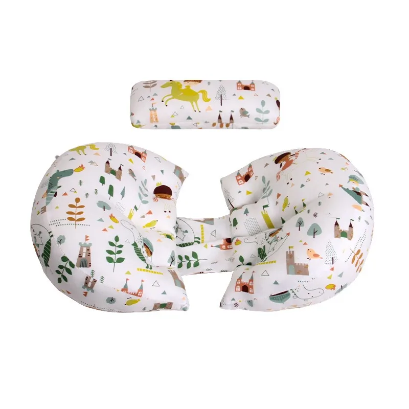 bbl-妊婦枕ウエストパッド横向き寝アーティファクトビッグプリントパターン枕妊娠腰サポート枕