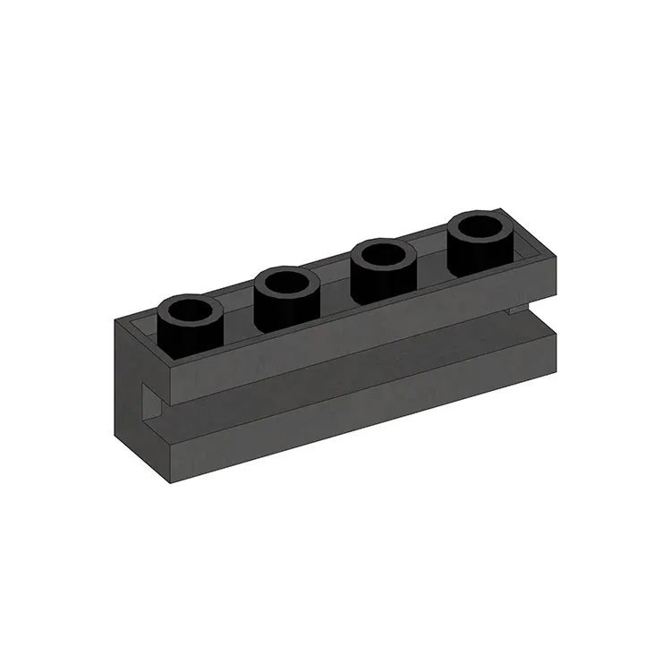 MOC 100PCS 2653 Wall Brick Modified 1x4 With Channel Building Blocks Replaceable Classical Toys Adults Boys Day Xmas Gift