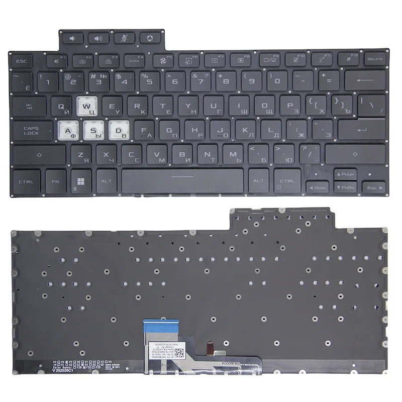 لوحة مفاتيح لغة تخطيط RU/SP/JP/TR/KR لـ Asus FX516 FX516P FX516PM FA516