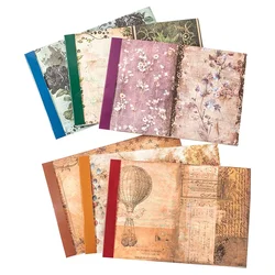 Cuaderno de papel manual misterioso de 40 piezas, cuaderno de viento oscuro, decoración de letras, álbum de recortes, 210x172MM