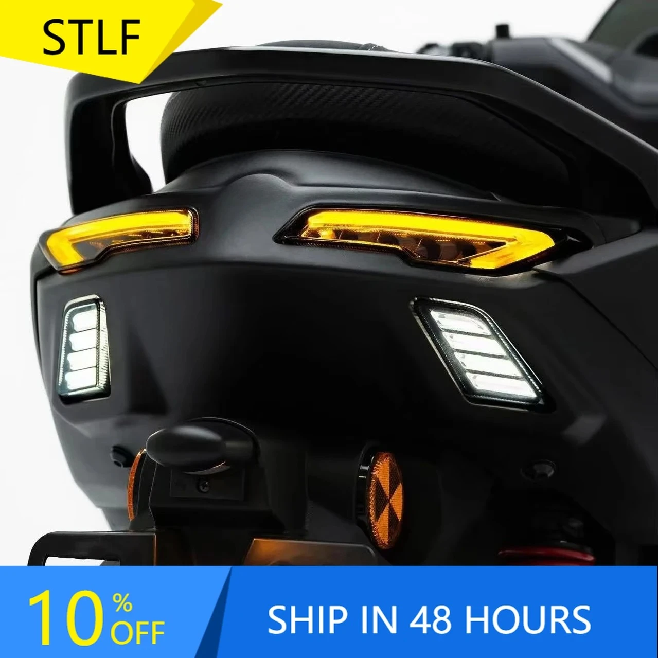 

STLFHigh qualityJPA Yamahas Nmax 2024 Turbo Motorcycle Turning LED Tail Light Transformer Lamp Modified Led Rear Stop Lamp