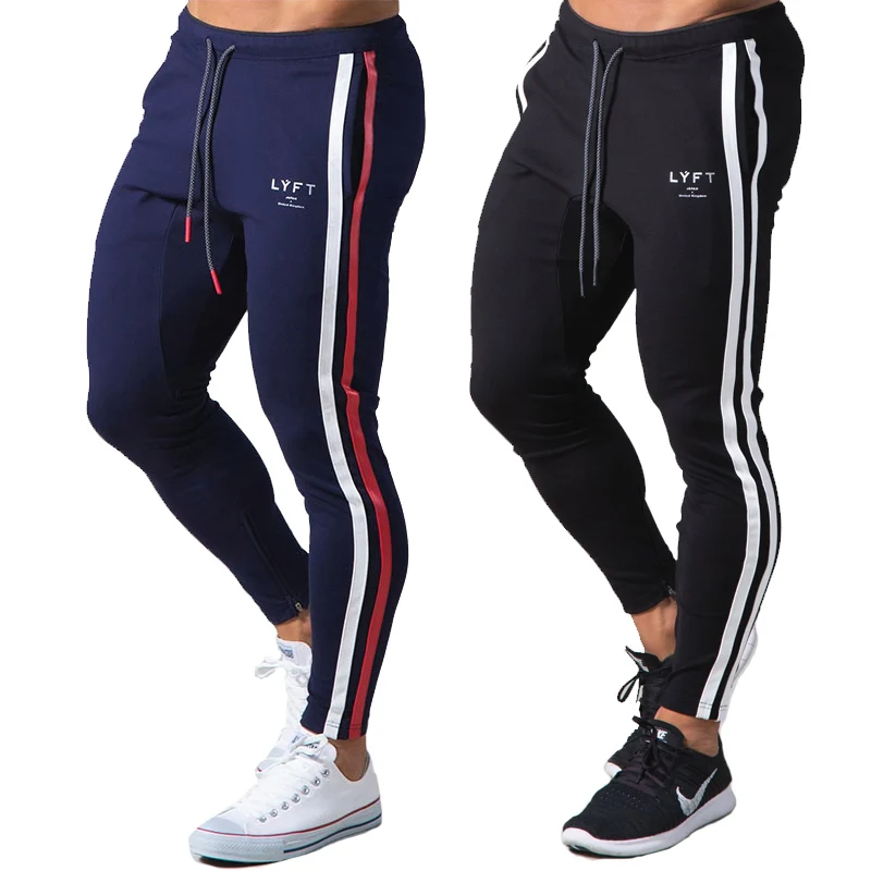 

Новые лоскутные брюки в полоску, мужская прямая спортивная одежда, однотонные спортивные штаны, универсальные бегуны, тканые повседневные мужские брюки
