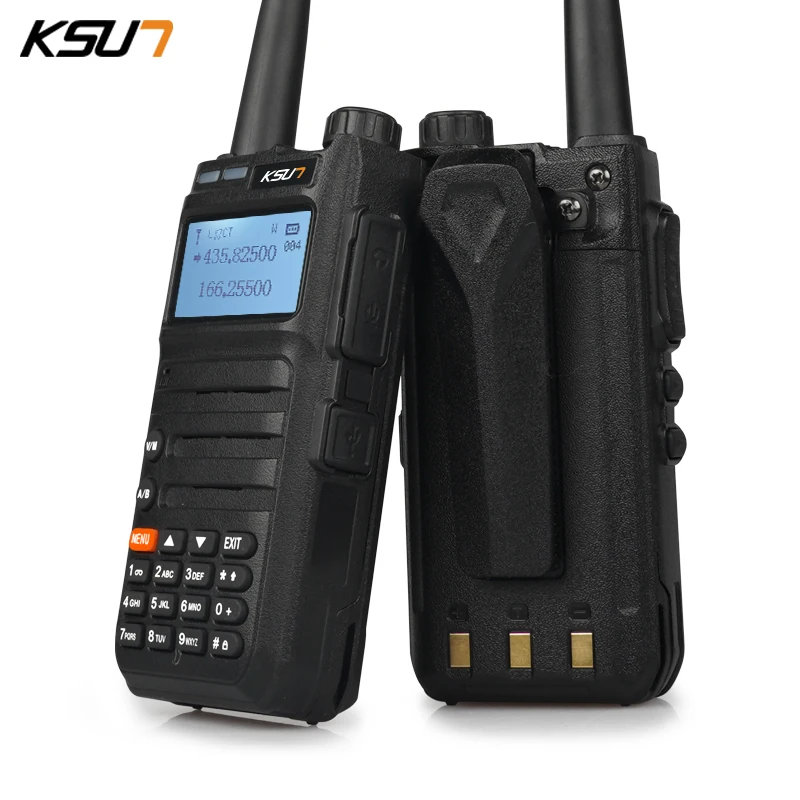 

KSUN Walki Talki High Power Wireless Intercom USB Charging UHF VHF Ham Radio VOX Walkie Talkie