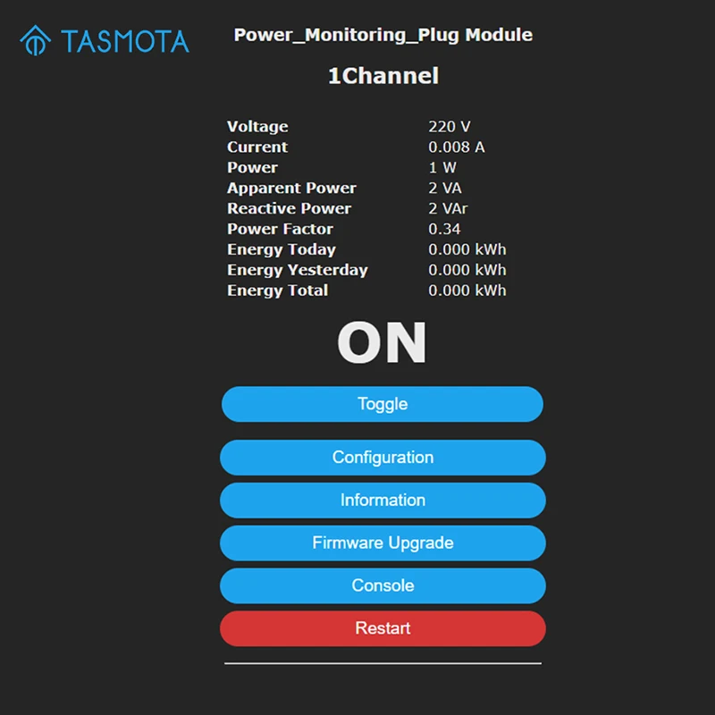 Pre Flashed TASMOTA EU Plug WIFI 16A Adapter Smart Socket Outlet with Power Monitor 2MQTT Works With Home Assistant ESP8285