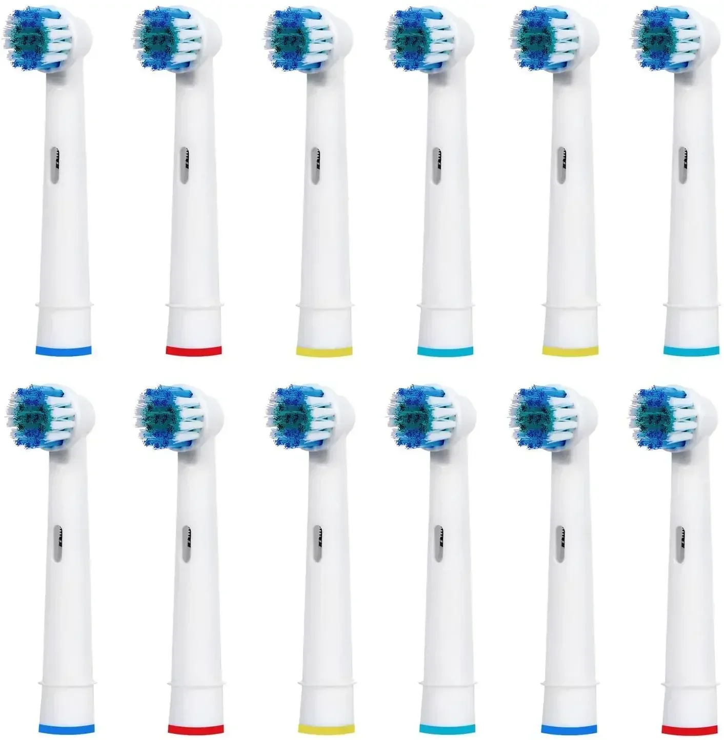 Escova de Substituição para Escova de Dentes Elétrica Oral-B, Advance Power, Vitality, Precision Clean, Pro Health, Triumph, 3D Excel, 12Pcs