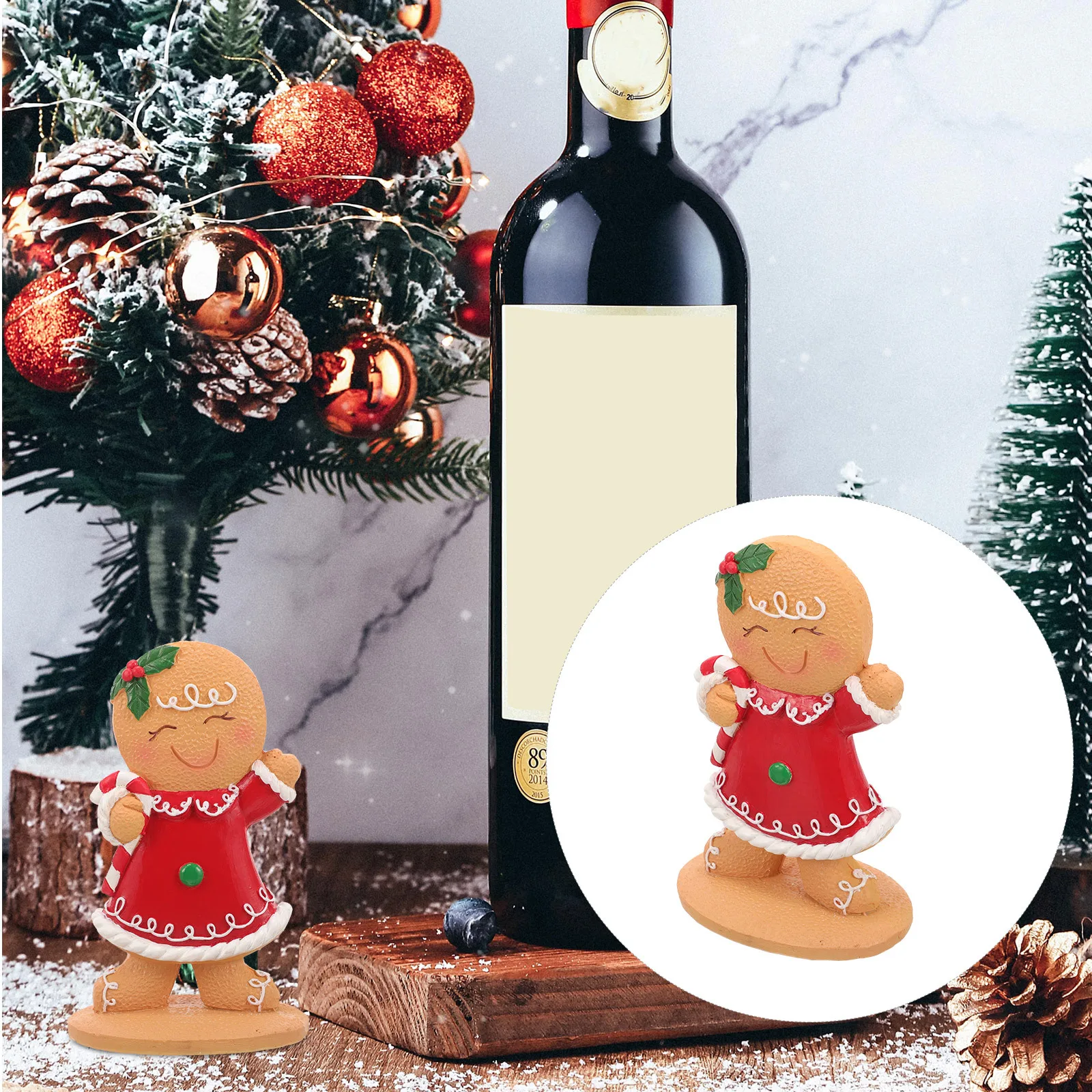 

Christmas Decorations Gingerbread Mini Ornaments Indoor Figurine Figurines Man Statues