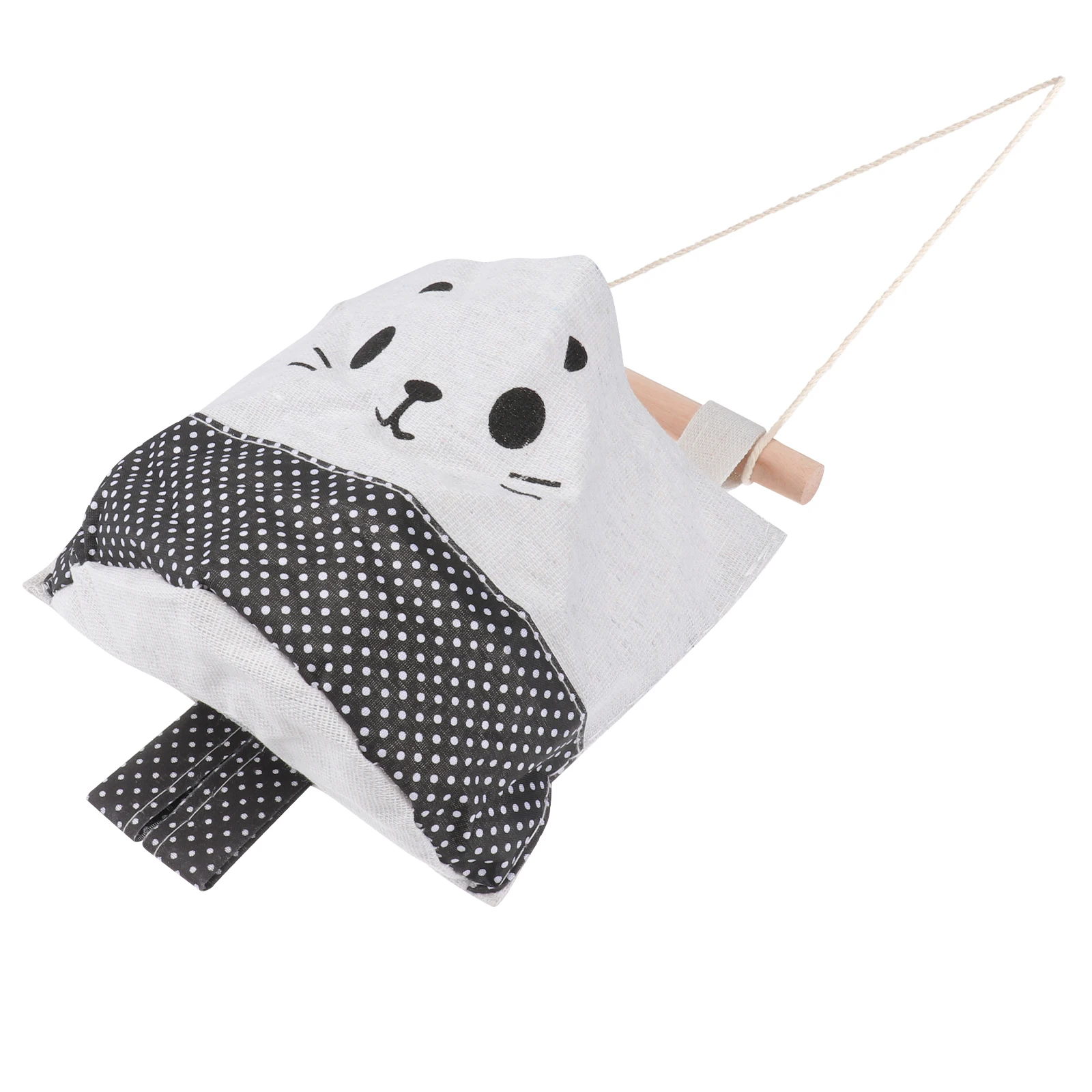 

Hanging Storage Closet ganizer Closet ganizer Wall Mount Pockets Cotton Linen Magazine Rack Wood Bar