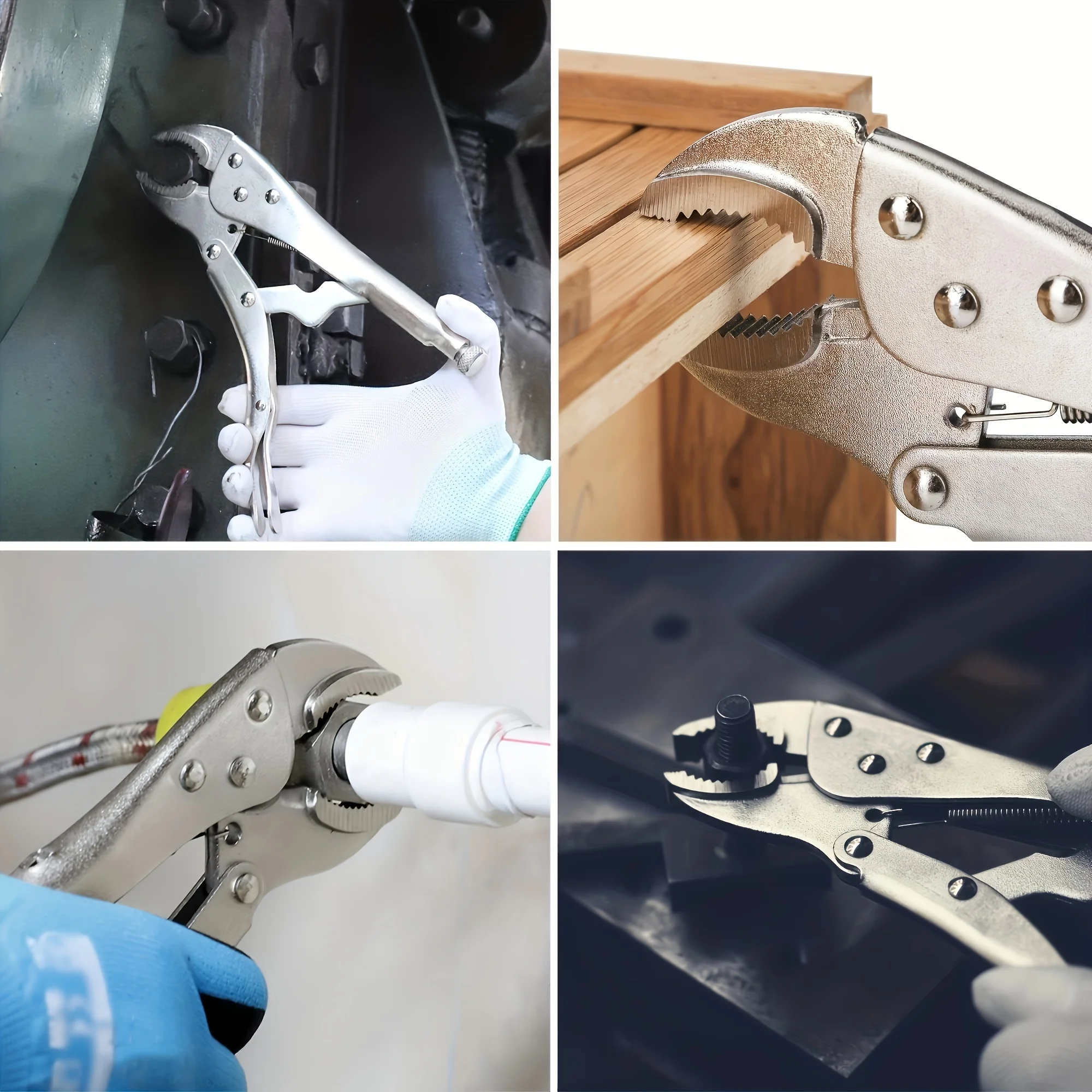 كماشة قفل شديدة التحمل مع مشبك وجه معدني قابل للتعديل لإصلاح الأعمال الخشبية واللحام - كماشة ضغط متعددة الوظائف #1