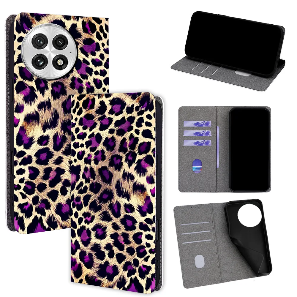 

Painted Pattern Magnetic Flip Leather Phone Cover for OnePlus 15 13T 13R 13S 11 10 9RT 8T 7T Pro with Built-in Wallet Card Slots