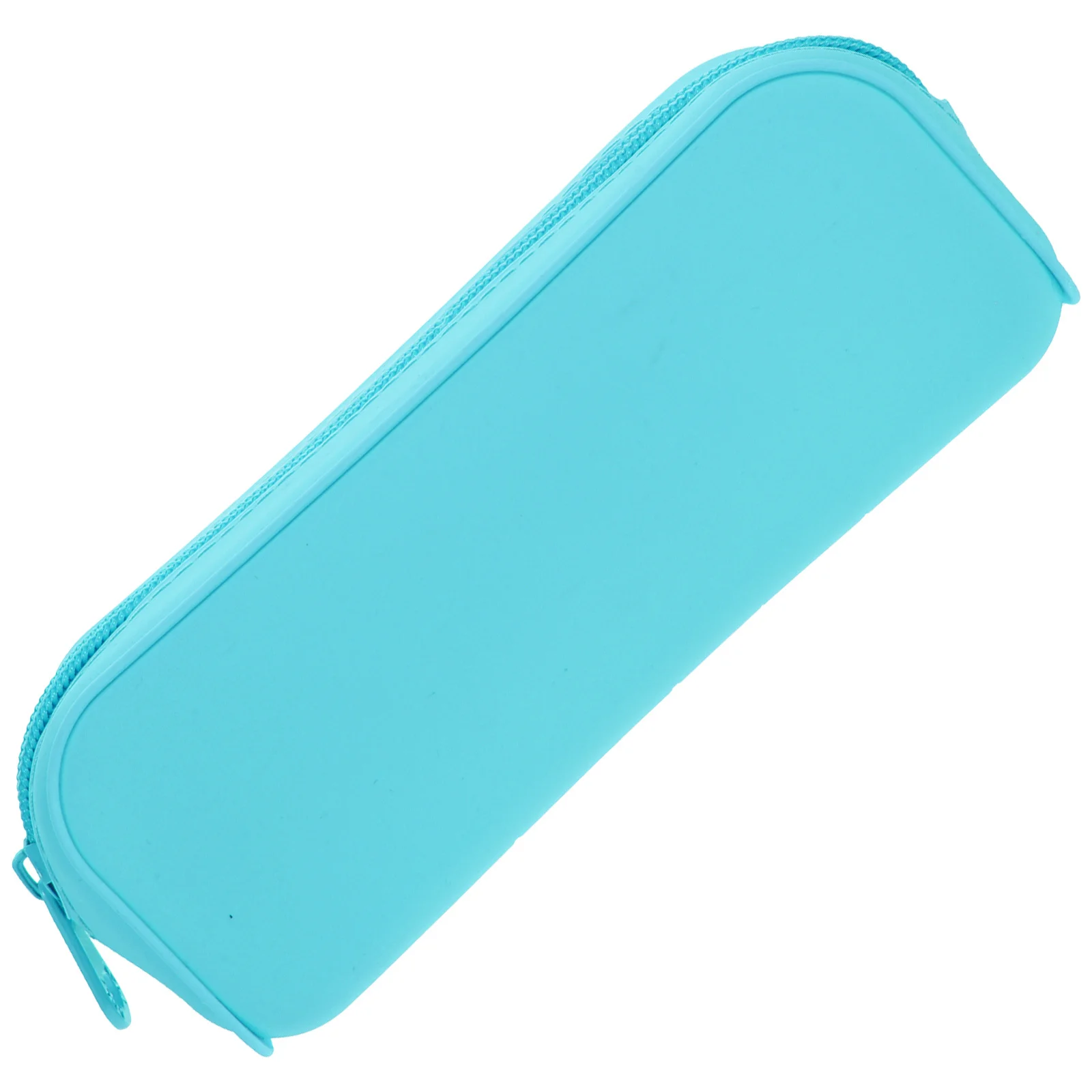 

Solid Color Silicone Pencil Bag Cute Aesthetic Pouch For Women Large Capacity Portable Stationery Organizer Smooth