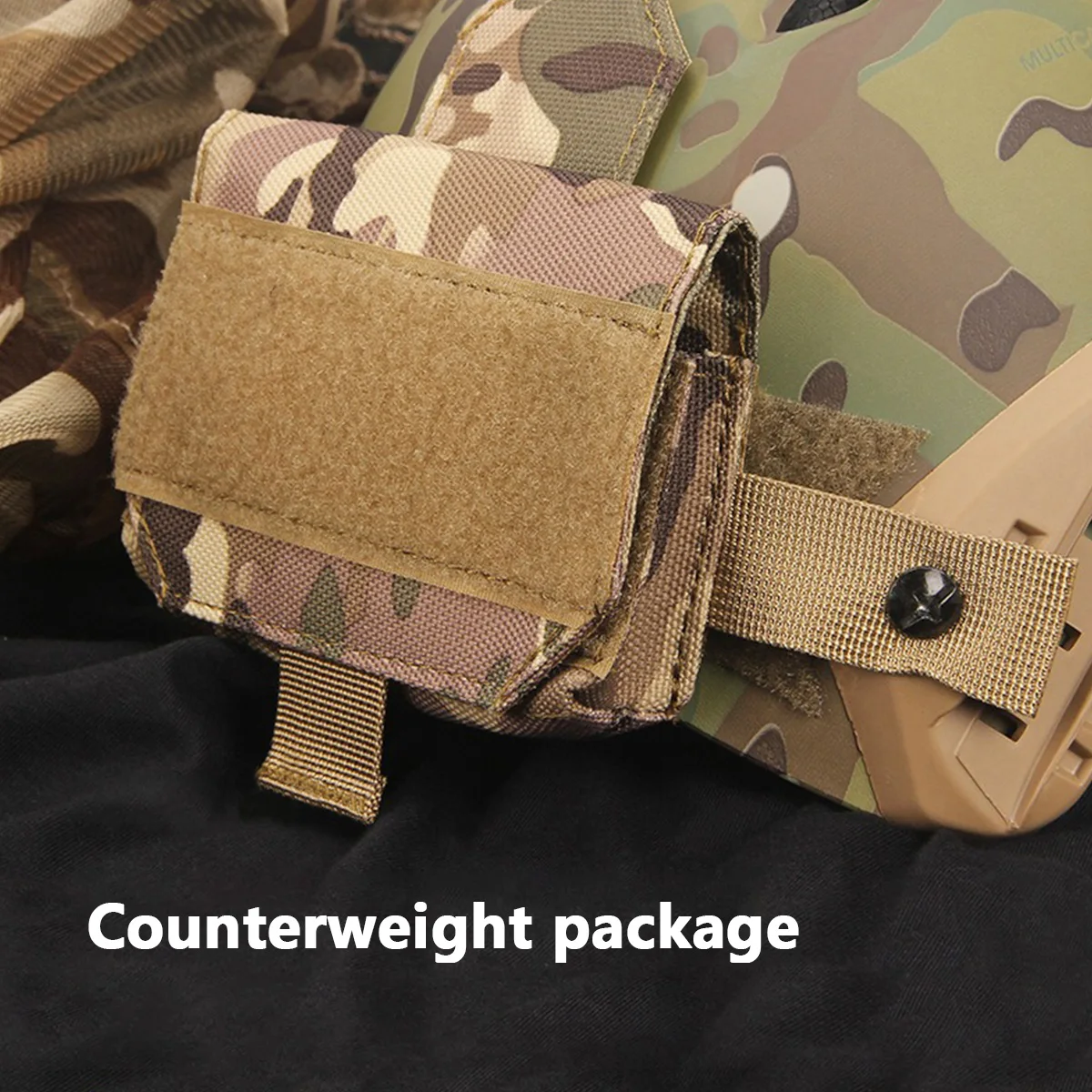 Tactical Helmet Battery Pouch Hunting Airsoft Helmet Accessories Fast Helmet Balance Bag MC BK KH Tactical Cigarette Bag