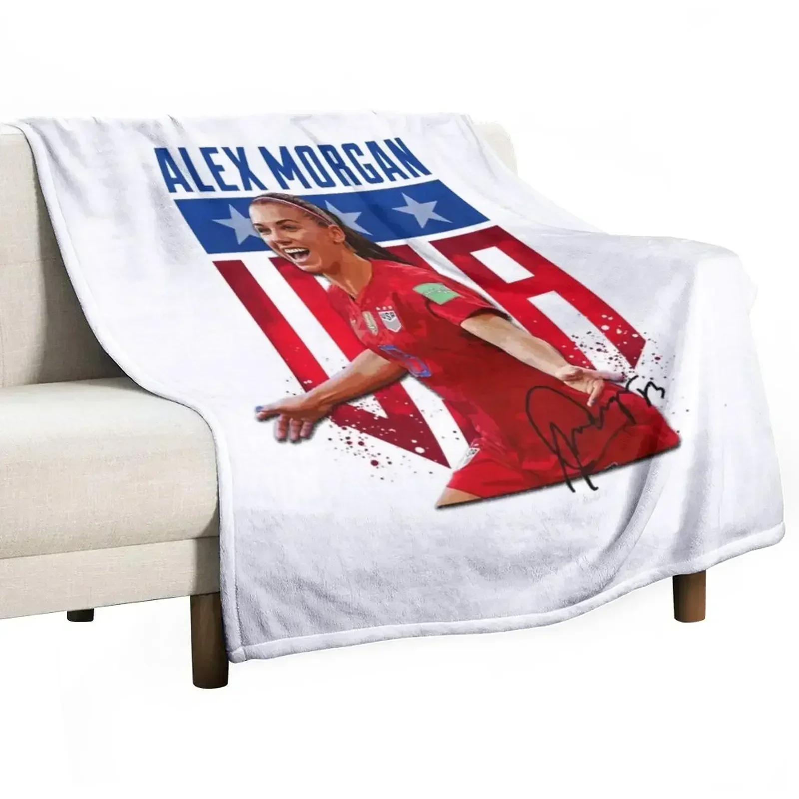 

Gifts For Men Alex Morgan Cool Graphic Gift Throw Blanket blankets and throws For Baby Thermals For Travel Large Blankets