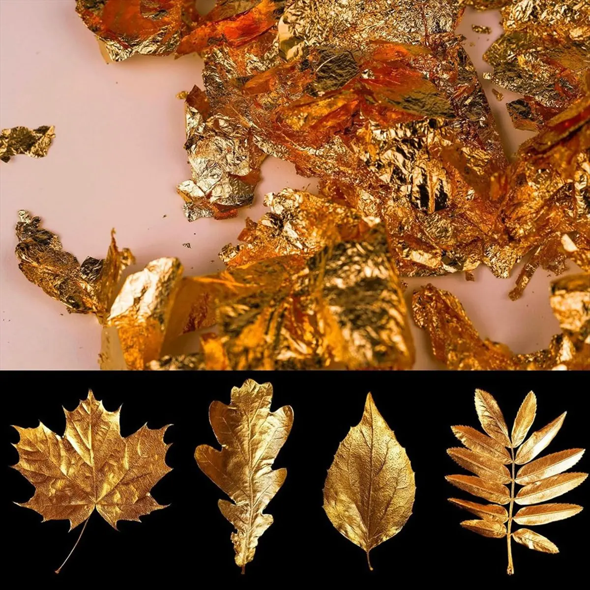 【BAAQ】 200 Pcs Imitation Sheets for Arts, Crafts, and Furniture Decoration, 5.5