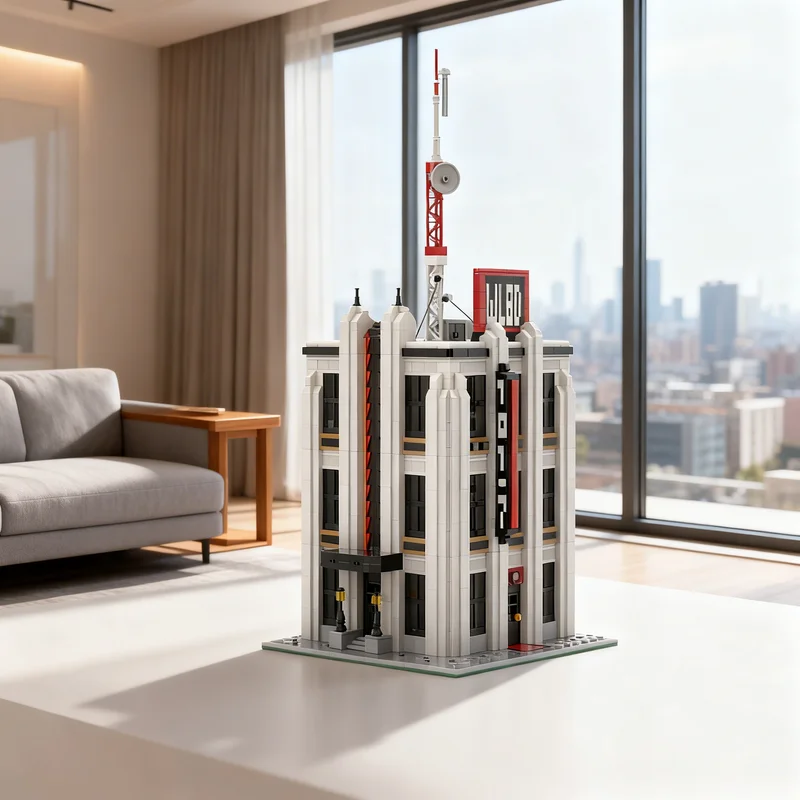 

Конструктор MOC MB22 Radio Modular Streetscape, 3087 деталей, модель городского пейзажа, игрушка-подарок, креативный коллекционный набор для демонстрации, премиум-класс, для взрослых и детей