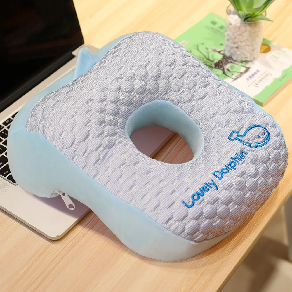 Children's Pillow Ice Silk Napping Pillow Lying Down  Elementary School Student Napping Tool Office Summer Student P3