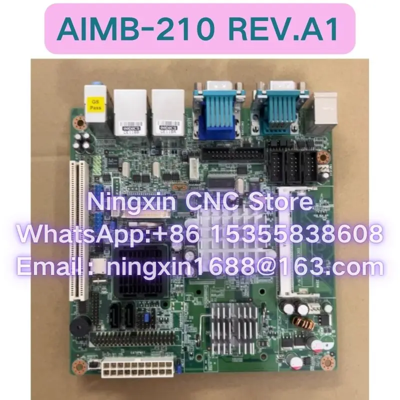 Used AIMB-210 REV.A1 AIMB-210G2-S6B1E/S6A1E industrial control motherboard dual network card Functional test OK Fast delivery