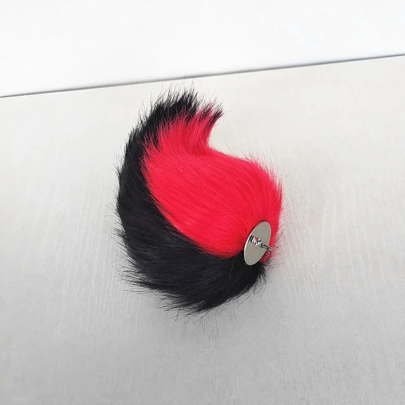 Anime Radio Demon Red Black Tail Cosplay Alastor Props Faux Fur Tails Plush Fox Cat Accessories Gifts