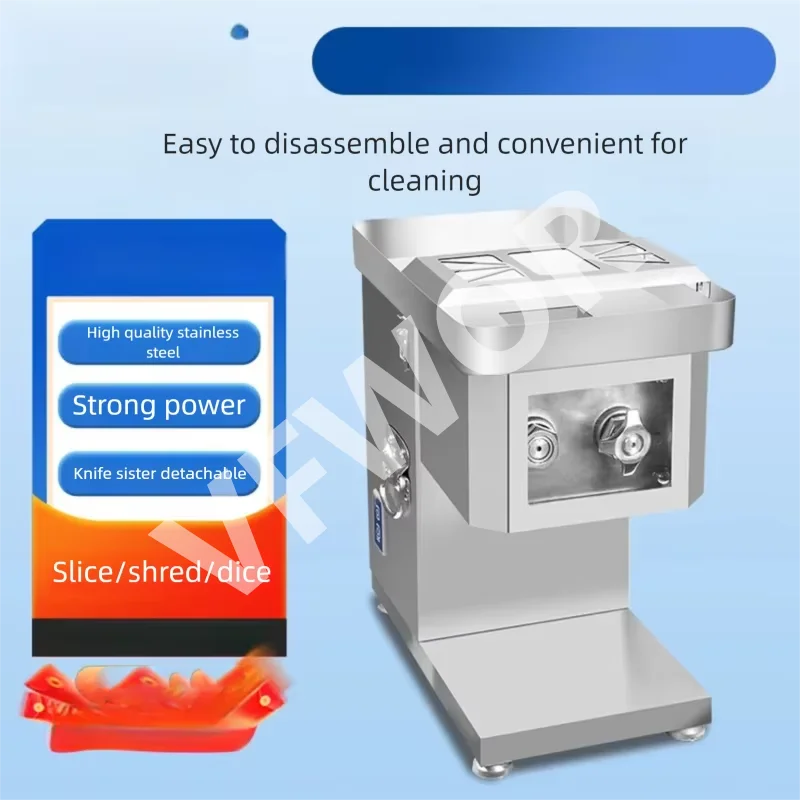 Hot Sale Automatic Industrial Stainless Steel Commercial Meat Cutting Machine Chicken Fish Pork Cow Beef Cutting Slicing Machine