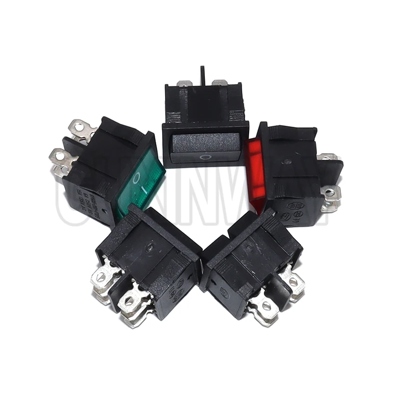 1pcs 21x24mm 21 * 24mm Rock Switches Kit on-off on-off-on KCD5 4Pin 6pin 2 Position 3 Position 15A / 250VAC