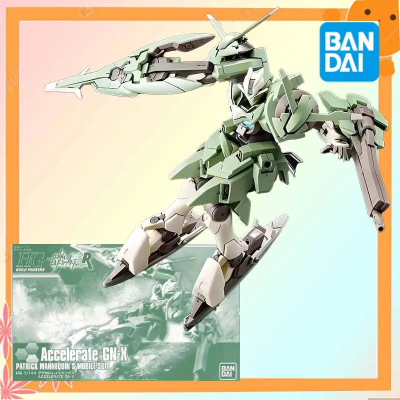

IN STOCK Bandai High quality GUNDAM HG 1/144 Accelerate GN-X GNX-803ACC Anime Action Figure Assembly Model Toys