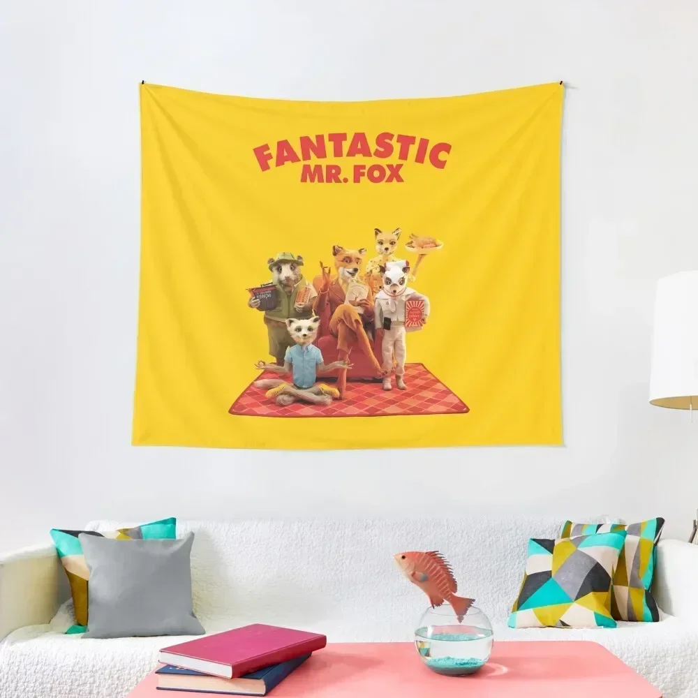 Family of Fox Tapestry Decoration Bedroom Wall Deco Wall Hangings Decoration Art Mural Tapestry