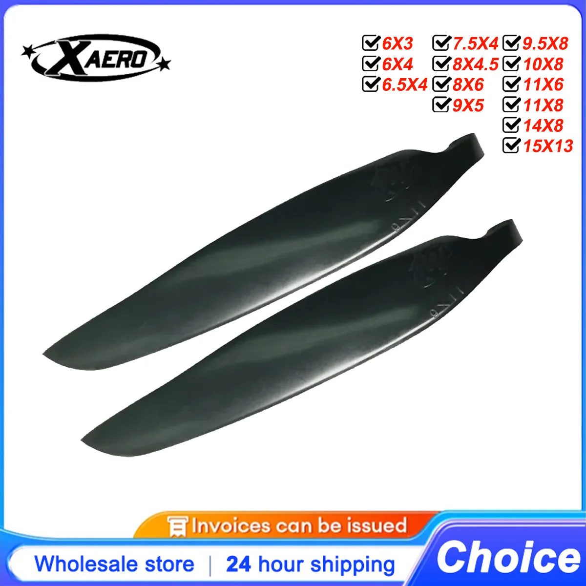 Elica pieghevole per aereo RC 1 paio 6x3 6x4 7x3 7.5x4 8x6 9x5 10x6 10x8 11x6 11x8 14x8 15x13 Oler Glider Puntelli di ricambio