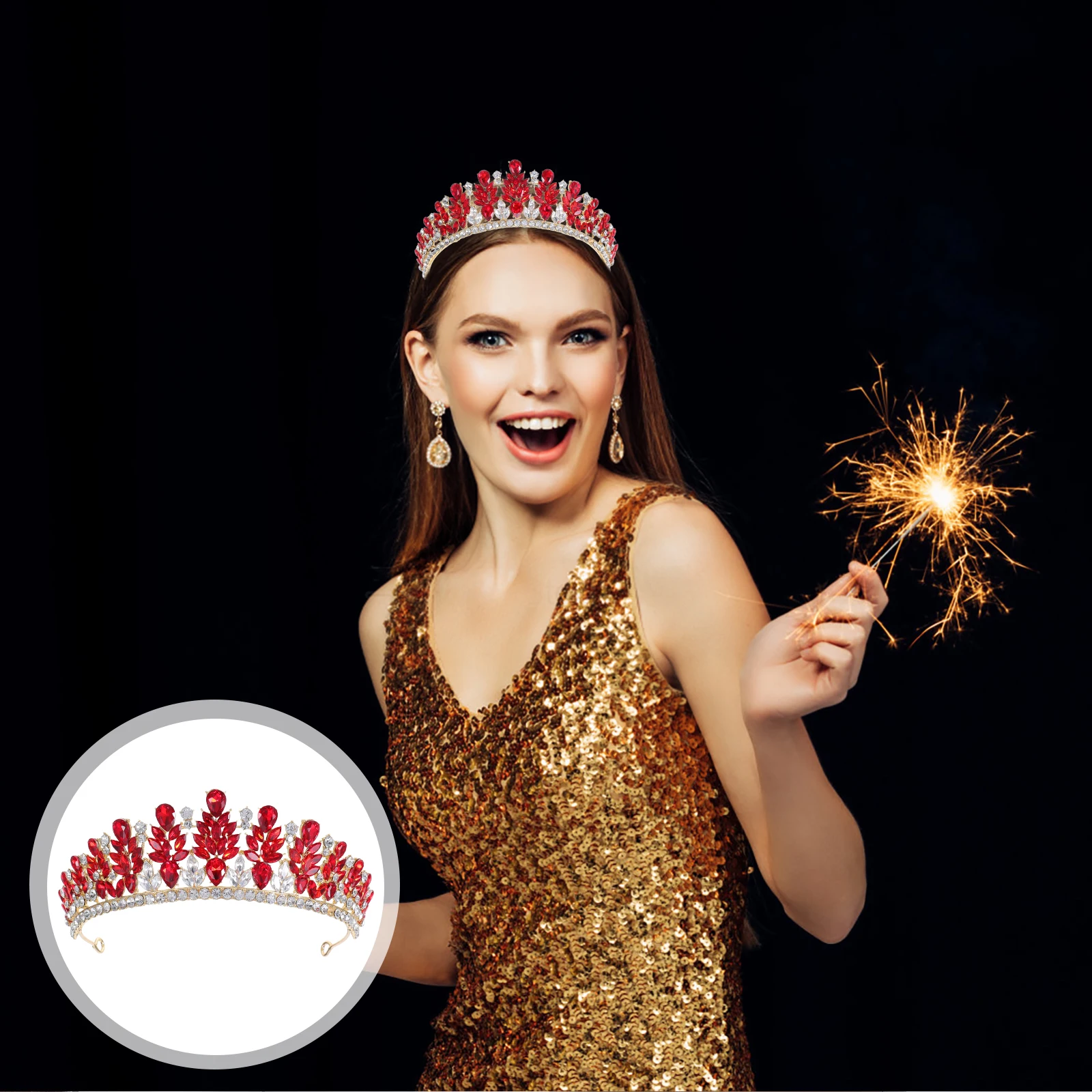 

Bridal Crown Accessories Bride Hair European and Diamond Accessory