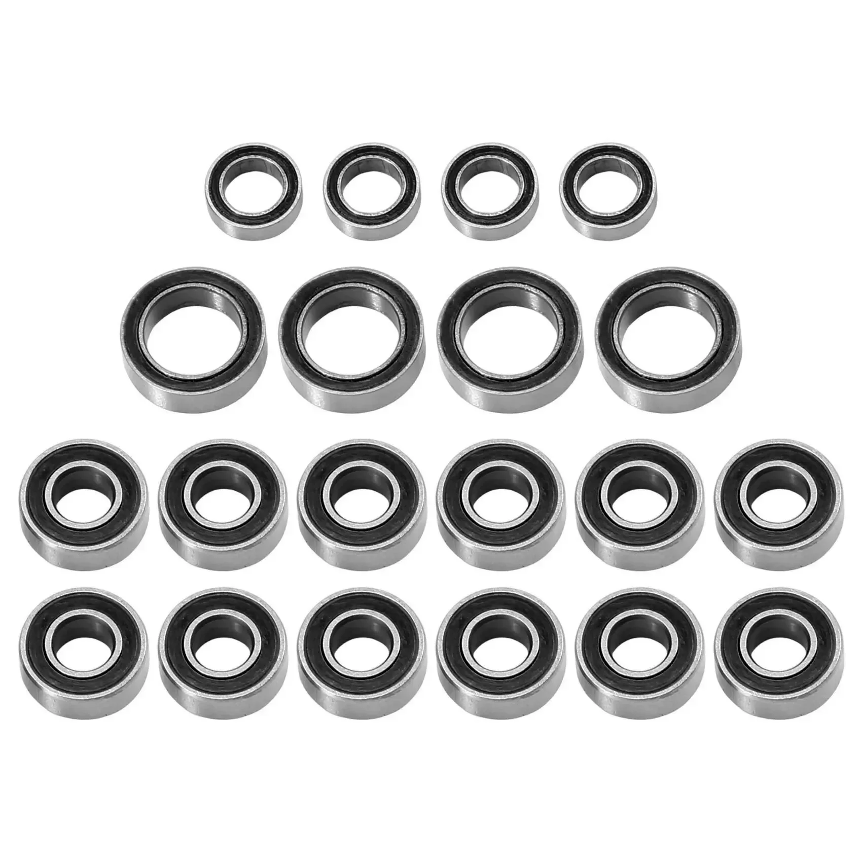 

20pcs Sealed Bearing Kit for Tamiya TT01 TT-01 TT-01E TT-02B TT-01D 1/10 RC Car Upgrade Parts Accessories