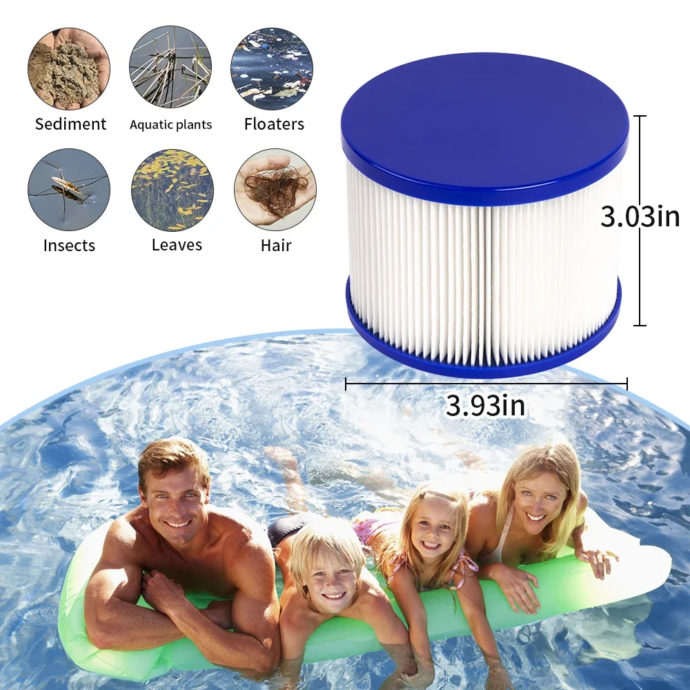 Cartucho de filtro de spa tipo VI: adecuado para GYMAX Spa, bañeras de hidromasaje, masaje/inflable/piscinas