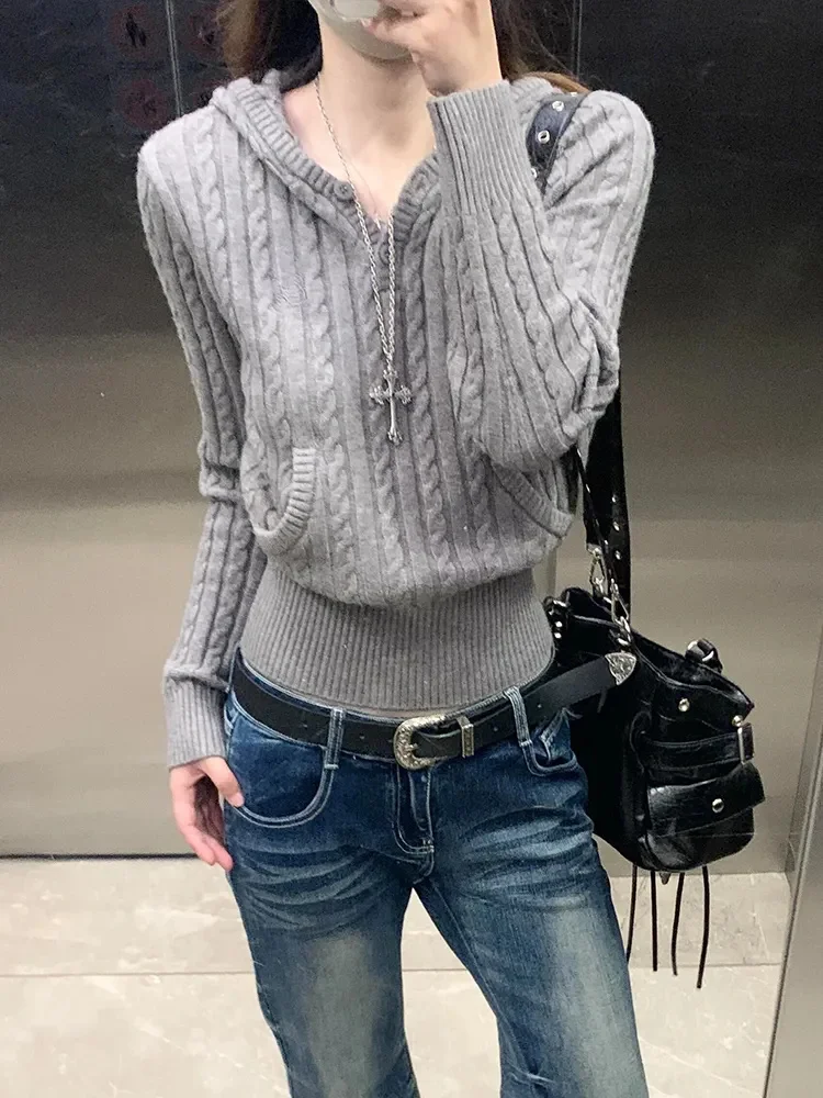 

Женские пуловеры с коротким рукавом, осенние, винтажные, с геометрическим узором, в стиле ретро 90-х, красочные, модные, крутые, уличные, стильные топы