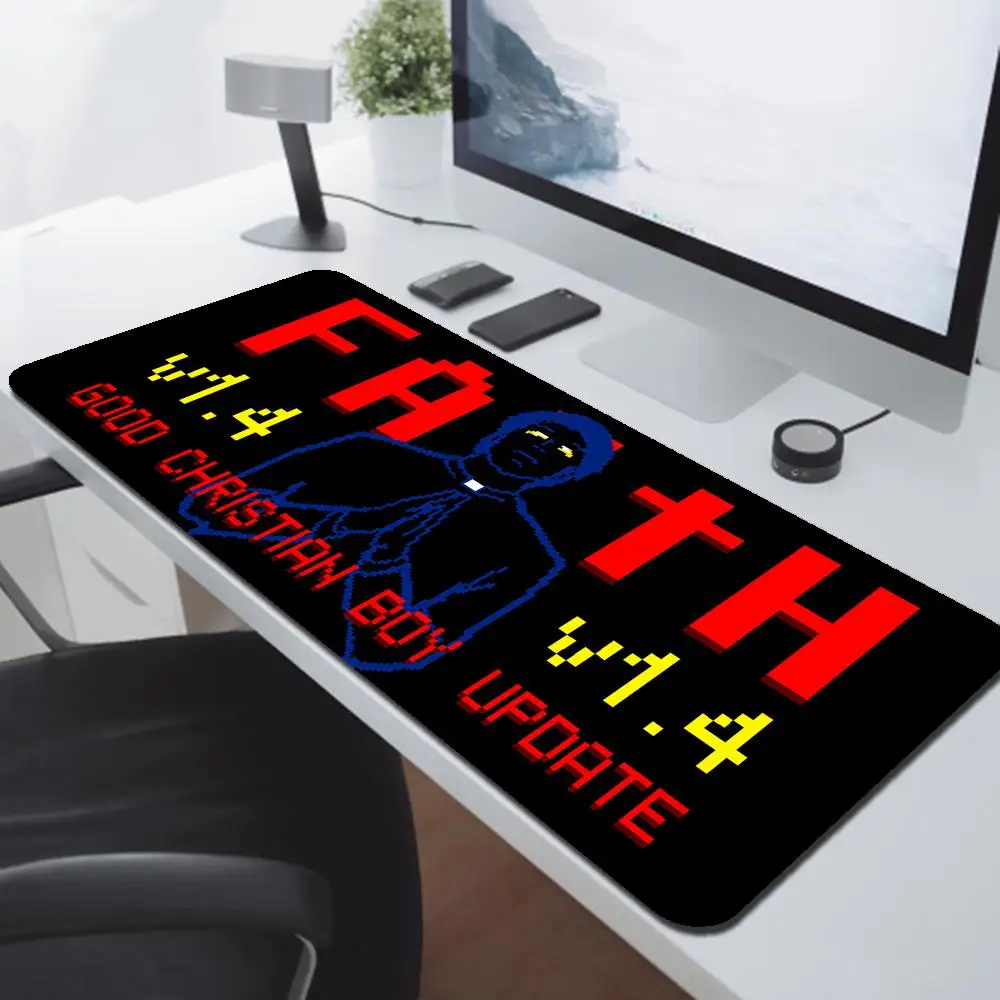 Survival_horror_game_FAITH_The_Unholy_Trinity Mouse Pad pc gaming Non-Slip Rubber Edge locking mousepads Game play mats for gami