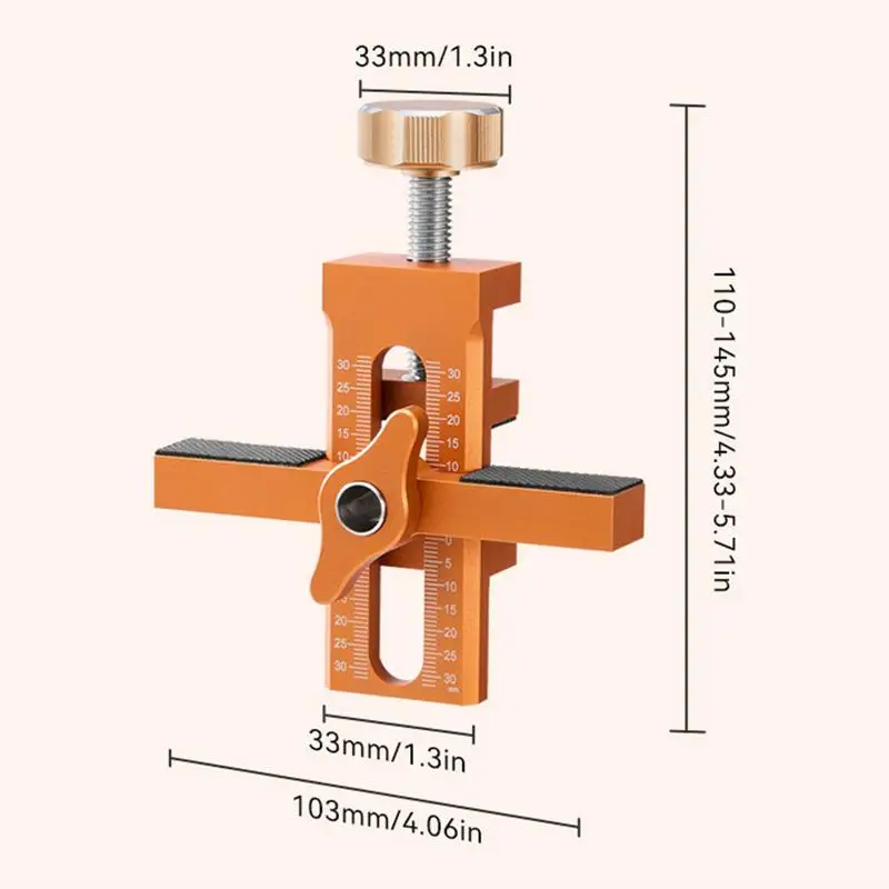 Mounting Jig For Installing Cabinet Doors Adjustable Installation Positioner Aluminum Alloy Positioning Tool Mounting Jig