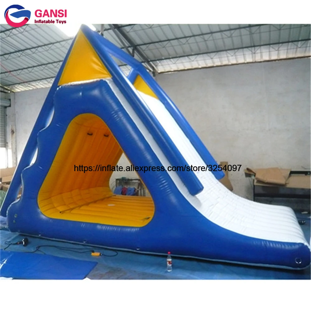 Adults Sport Aqua Water Fun Park Triangle Water Slides Inflatables Adults Commercial