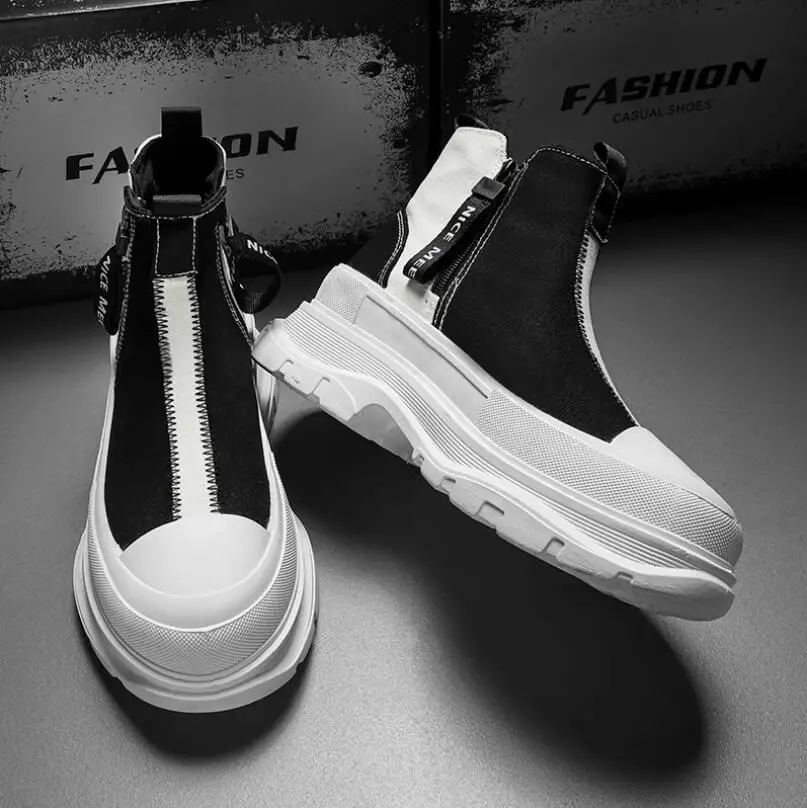 

2023 Men high gang Sneakers Casual Light Comfortable Skateboard Shoes Walking Flats Autumn Trend Platform Man Vulcanize Shoes