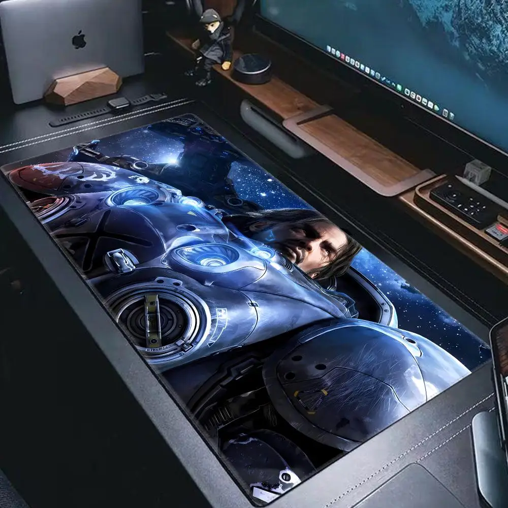 S-Starcraft Legacy-Void Big Mouse Pad Large Desk Mat Keyboard Ergonomic Office Rubber PC Non-slip Anti-Fray Home Custom HYBXAXC