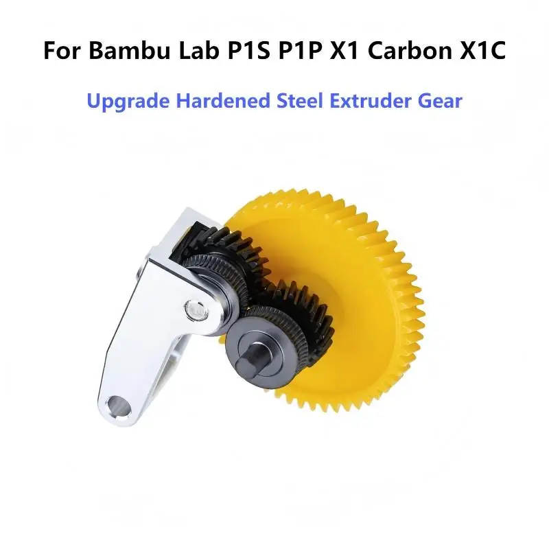 

Для лабораторного экструдера Bambu, комплект экструдера Bambulab для Bambu Lab P1S P1P X1 Carbon X1C, обновленная шестерня из закаленной стали P1/X1