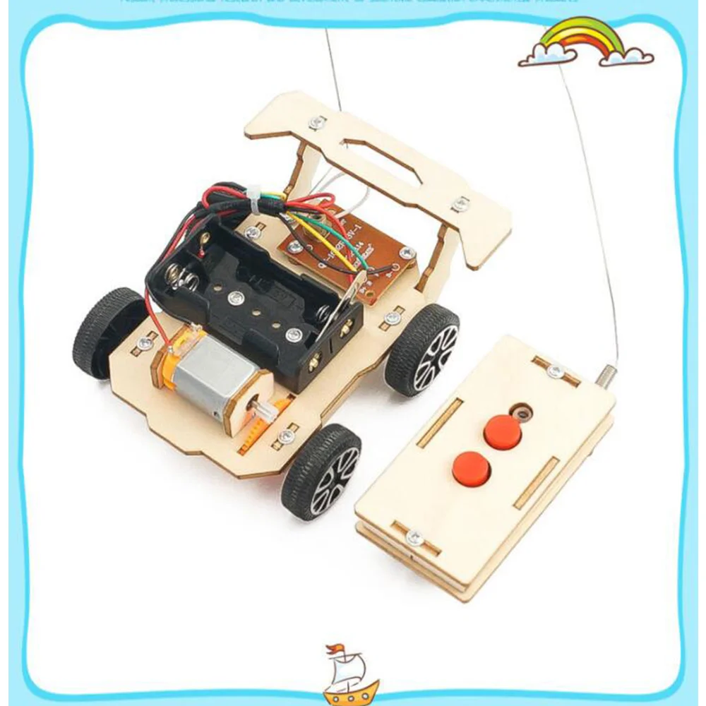 Science Education Technology Small Production Diy Wireless Remote Control Car Science Experiment Technological Rc Car