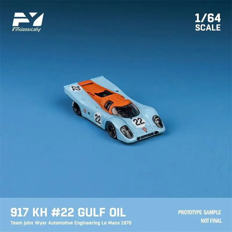 Finclassically FY 1:64 بورش 917 مارتيني شل فورد GT40 24 ساعة من لو مان 1970 الفائز سبيكة دييكاست نموذج سيارة مجموعة